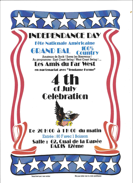 Flyer 4 juillet 1996