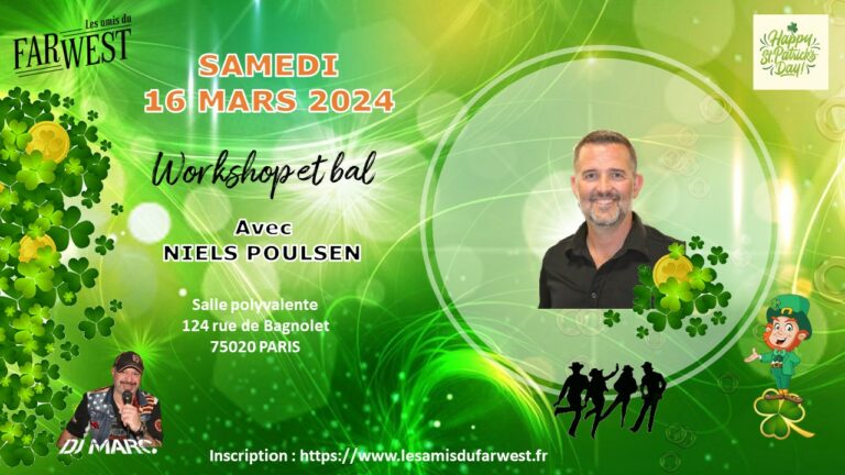 Workshops et bal avec Niels Poulsen le 16 Mars 2024 !  *** COMPLET ***