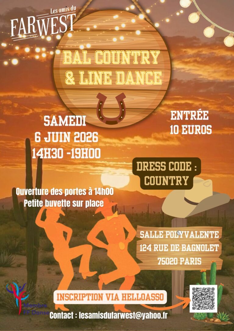 🎉Bal Country & Line Dance le Samedi 6 Juin 2026 🎉