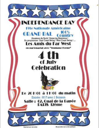 Flyer 4 juillet 1996